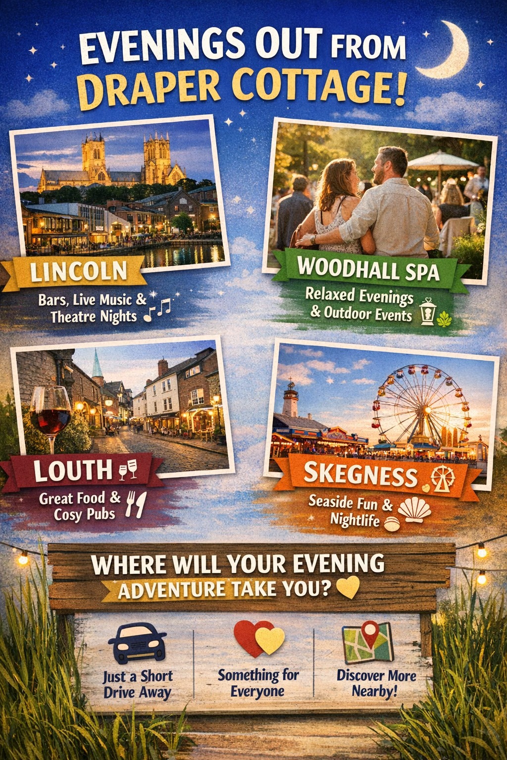 Days out from Draper Cottage Horncastle Lincolnshire