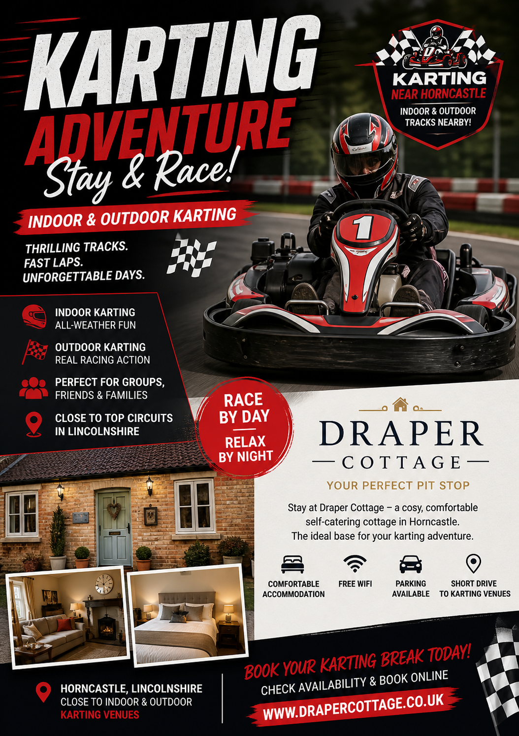 outdoor karting draper cottage
