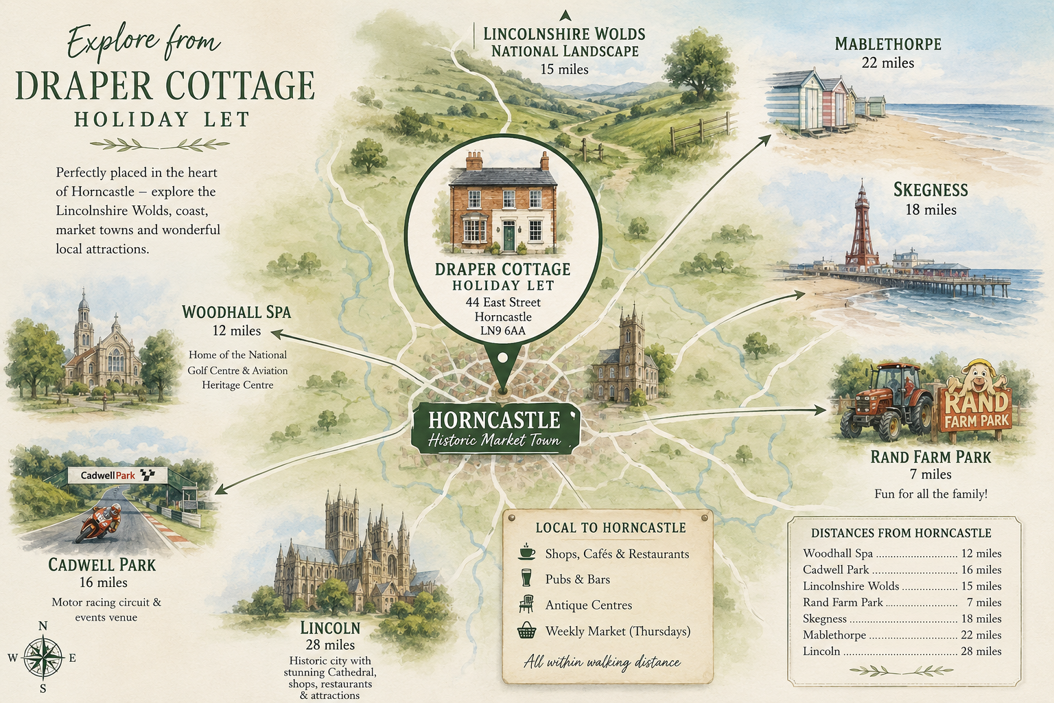 ps to visit from draper cottage holiday let horncastle Lincolnshire